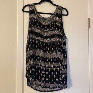 rxb black/white tank top